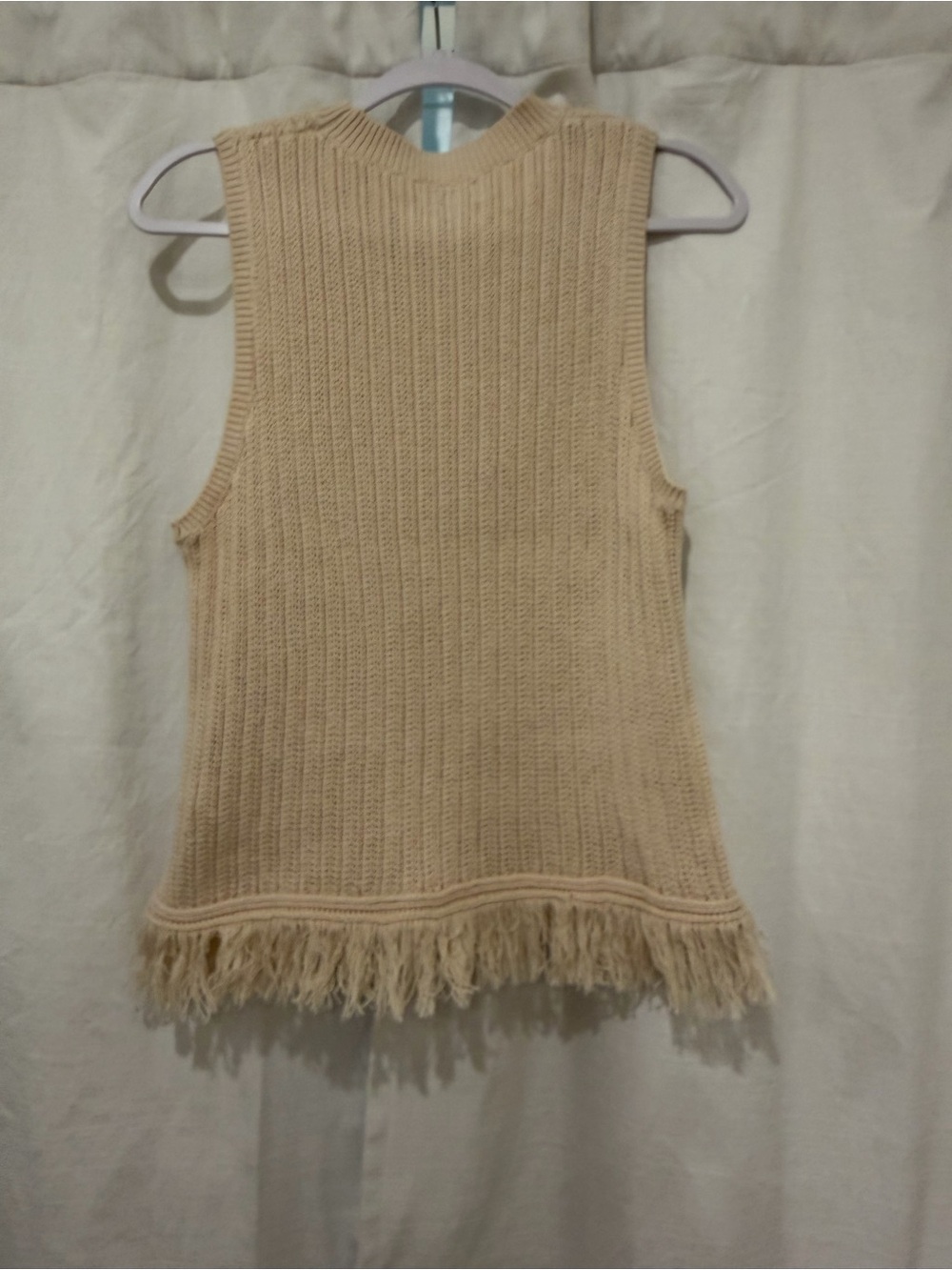 J CREW FRINGE sweater tank